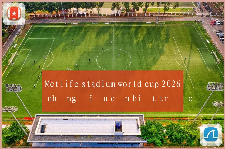 Metlife stadium world cup 2026 những điều cần biết trước khi xem